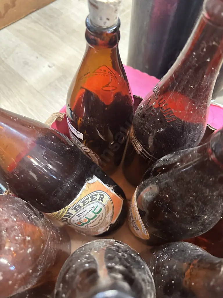 Vintage DB Draught Beer Waitakere Licensing Trust 10th Anniversary 745ml Bottle & Assorted Brown Bottles Image 1++